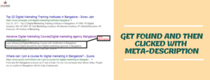 Get found Meta-description | Best Digital Marketing Courses in Bangalore